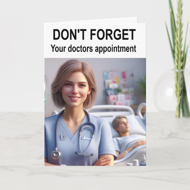 Don't forget your doctors appointment. card (Front)