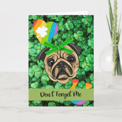 Dont Forget Your Dog St Patricks Day Card