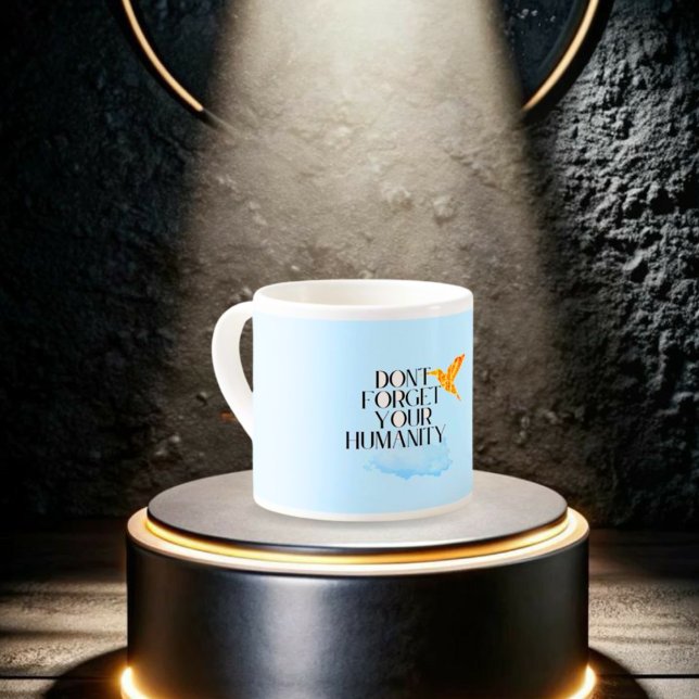 Don't Forget Your Humanity Mug - Elegant Gold Humm (Creator Uploaded)