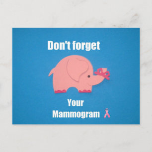 Don't forget your mammogram. postcard