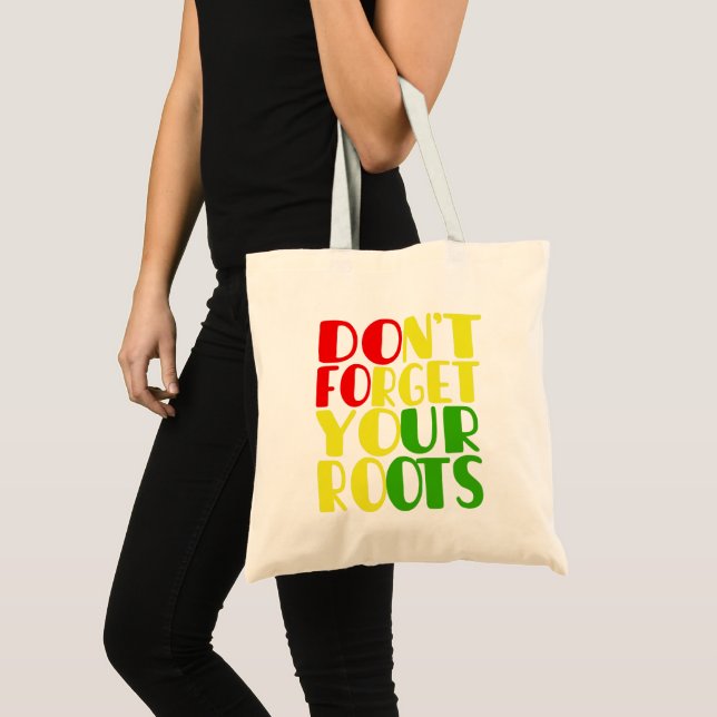 Don't Forget Your Roots-African American     T-Shi Tote Bag (Front (Product))