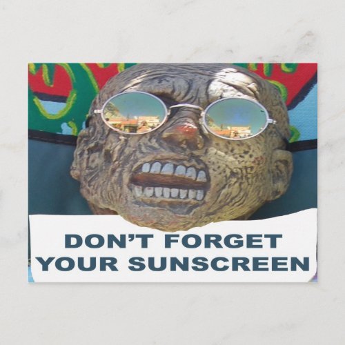 Dont Forget Your Sunscreen Postcard