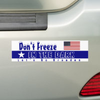 Don't Freeze in the Dark Brandon Bumper Sticker