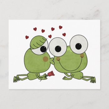 Don't Frog-et The Kiss Valentine Gifts Holiday Postcard by valentines_store at Zazzle