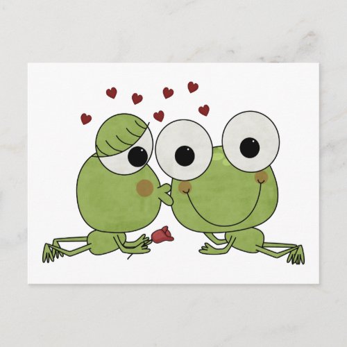 Dont Frog_et the Kiss Valentine Gifts Holiday Postcard