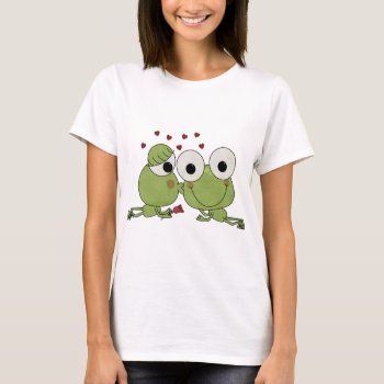 Don't Frog-et The Kiss Valentine Gifts T-shirt by valentines_store at Zazzle