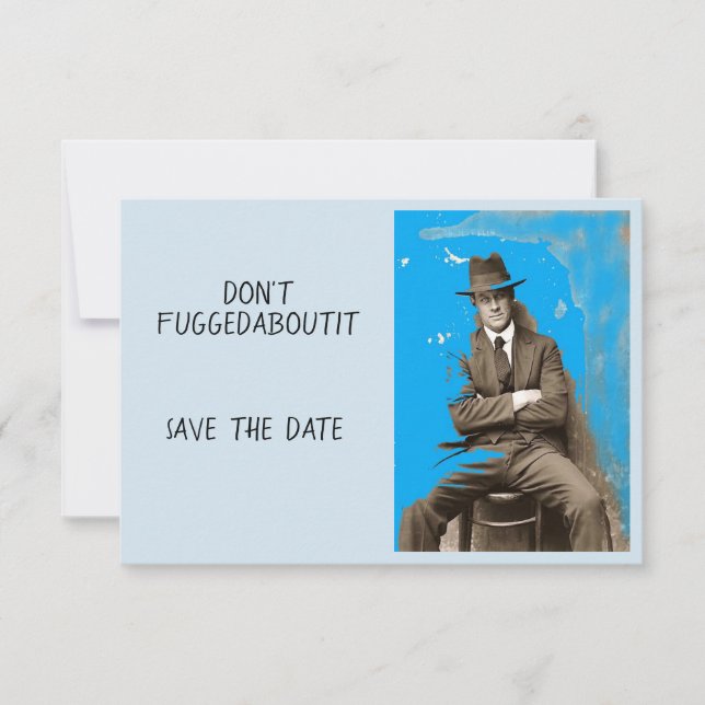 Don't Fuggedaboutit Save The Date (Front)