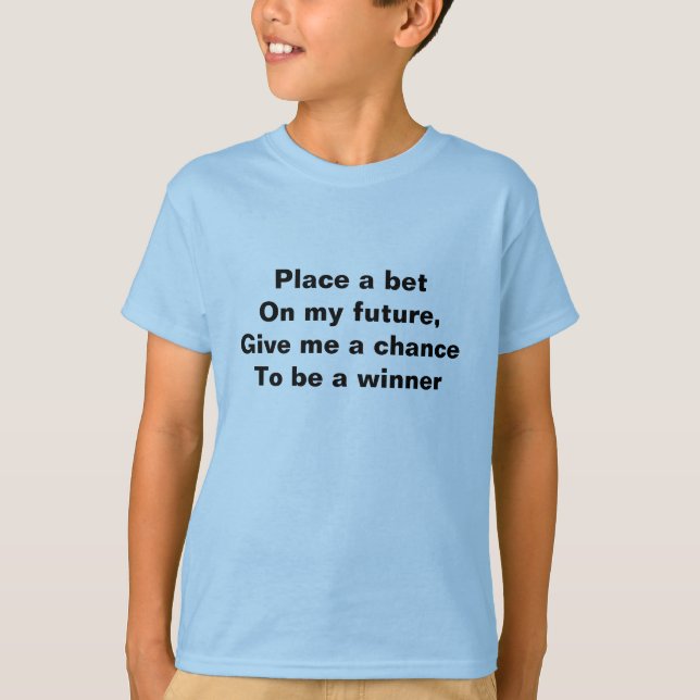 Don't gamble t-shirts (Front)