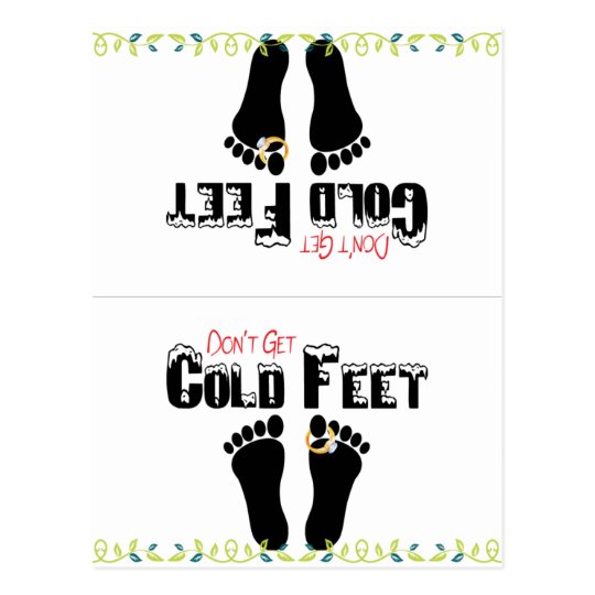 Don't Get Cold Feet Funny Socks Postcard | Zazzle.com