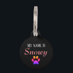 Don't get discharge hondenpenning pet ID tag<br><div class="desc">Hondenpenning with name and phone number</div>