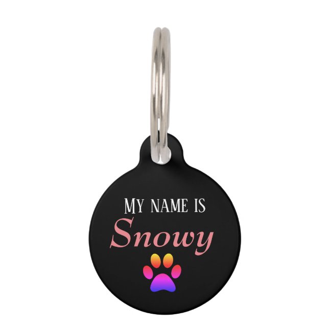 Don't get discharge hondenpenning pet ID tag (Front)