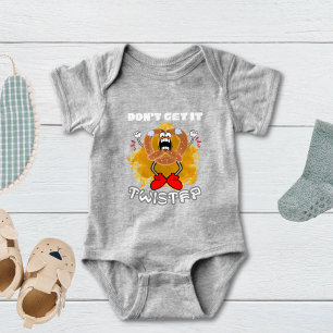 Don't Get It Twisted Angry Pretzel Baby Bodysuit