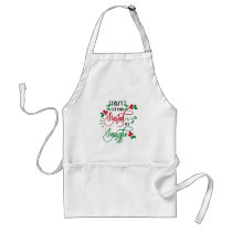 dont get your tinsel in a tangle Christmas Adult Apron