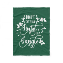 dont get your tinsel in a tangle christmas fleece blanket