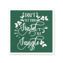 dont get your tinsel in a tangle christmas paper napkins