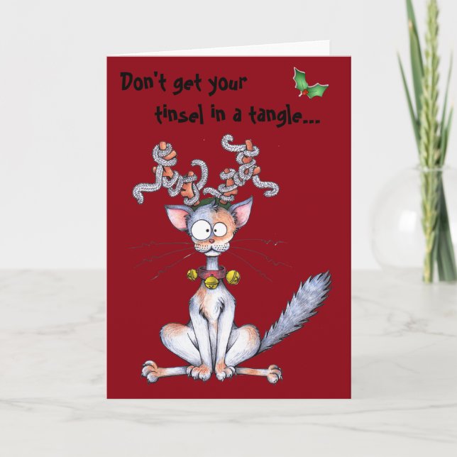Don't get your tinsel in a tangle! Holiday Card (Front)
