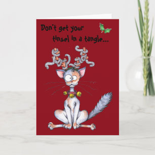 Don't get your tinsel in a tangle! Holiday Card