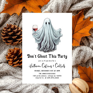 Don't Ghost This Party Adult Halloween Invitation