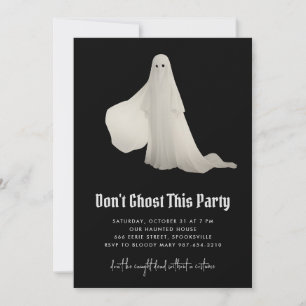 Don't Ghost This Party Halloween Invitation