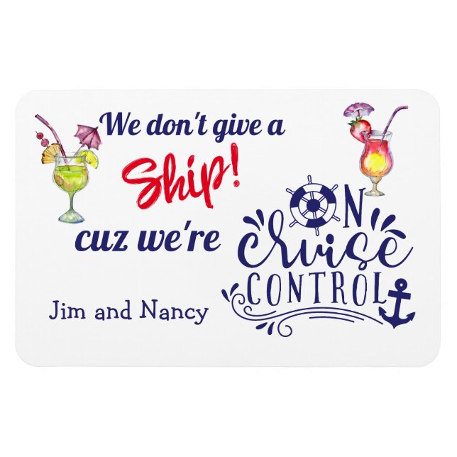 Don't Give A Ship Stateroom Door Magnet (Horizontal)