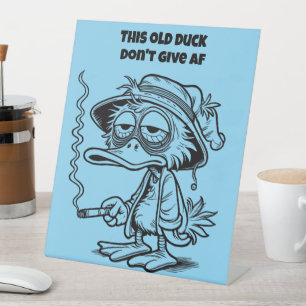 DON'T GIVE AF PEDESTAL SIGN