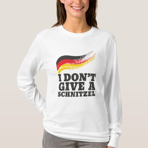 Dont Give Schnitzel German Flag Oktoberfest T_Shirt