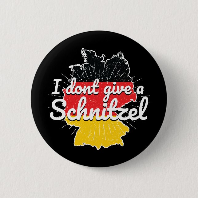 Dont Give Schnitzel Germany Oktoberfest Button (Front)