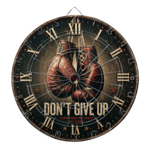 Don't Give Up Boxing Gloves Dart Board