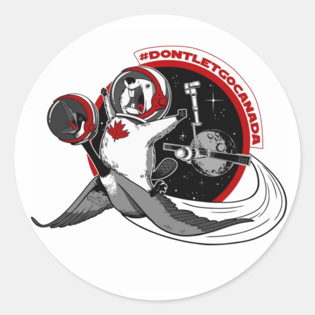 Don't Give Up Canada! Classic Round Sticker (Front)