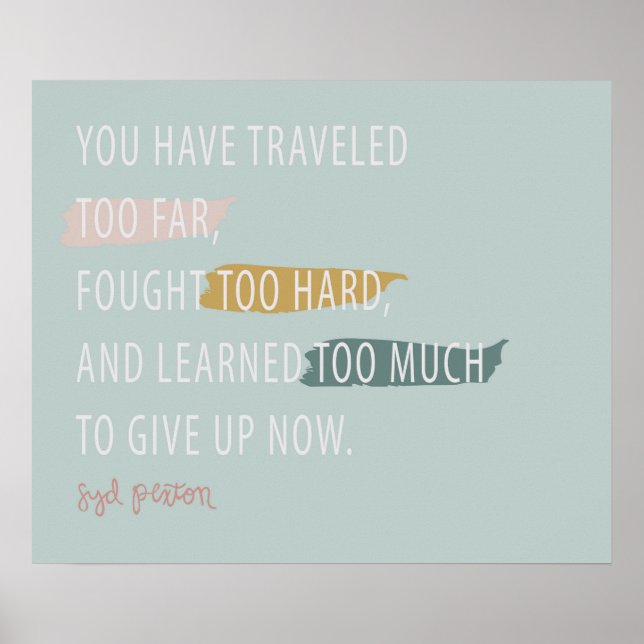 Don't Give UP Poster (Front)