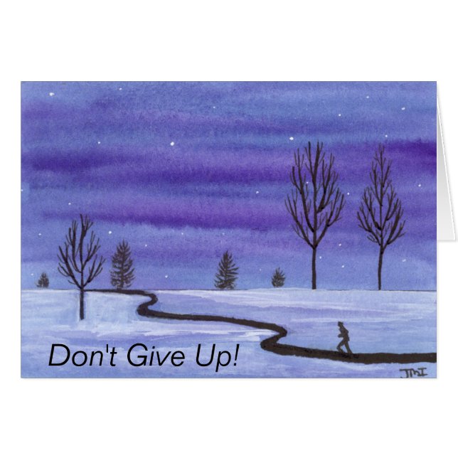 Don't Give Up Runner Cards (Front Horizontal)
