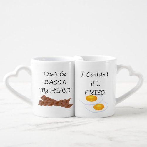 Dont Go Bacon My Heart Coffee Mug Set