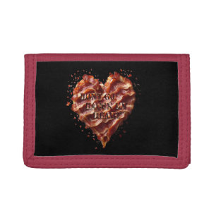 Dont Go Bacon My Heart, Funny Tri-fold Wallet