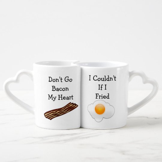 Don T Go Bacon My Heart Funny V2 Coffee Mug Set