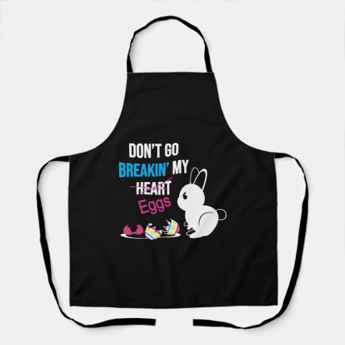 DonT Go Breakin My Eggs Easter Bunny Apron