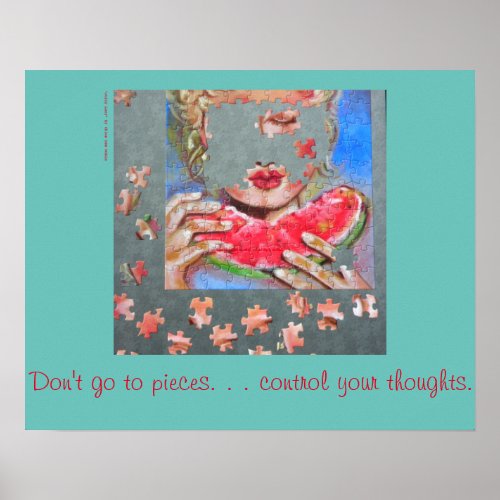 Dont go to pieces   control your thoughts  poster