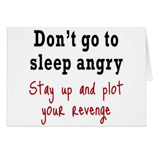 Don't go to sleep angry cards (Front Horizontal)