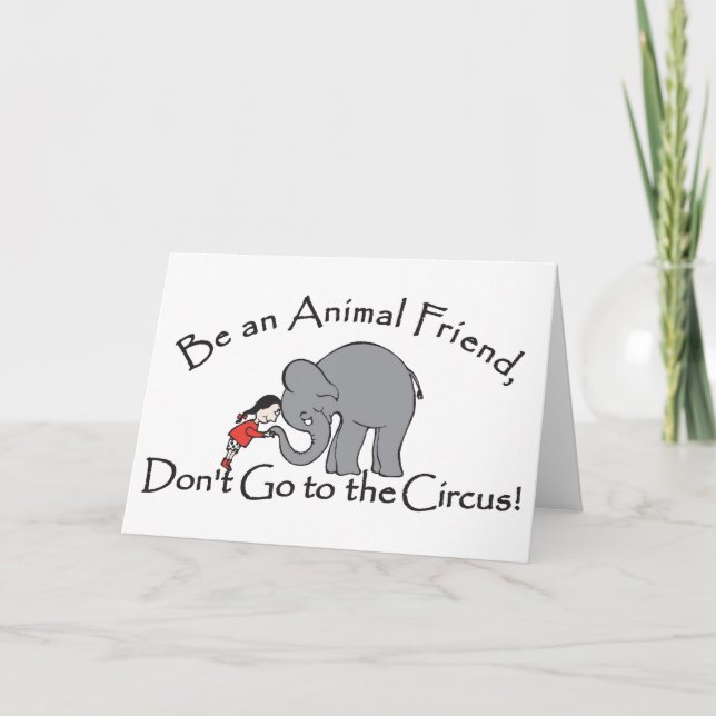 Don't Go to the Circus Card (Front)