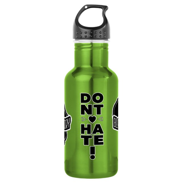  Don't Hate BLACK History Stainless Steel Water Bottle (Front)