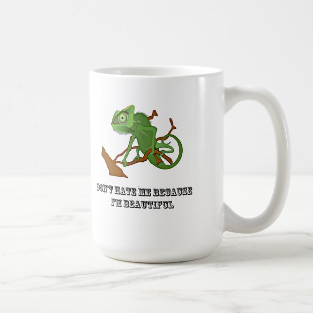 Don't Hate Me Because I'm Beautiful Coffee Mug (Right)
