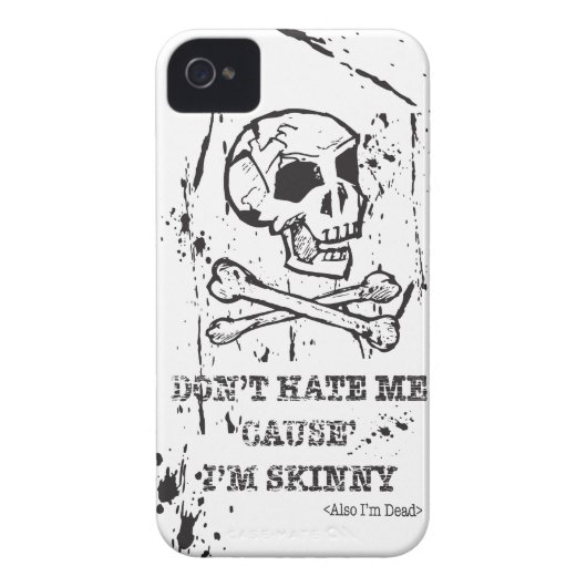 DON'T HATE ME CAUSE I'M SKINNY MAN Case-Mate iPhone CASE (Back)