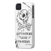 DON'T HATE ME CAUSE I'M SKINNY MAN Case-Mate iPhone CASE (Back Left)