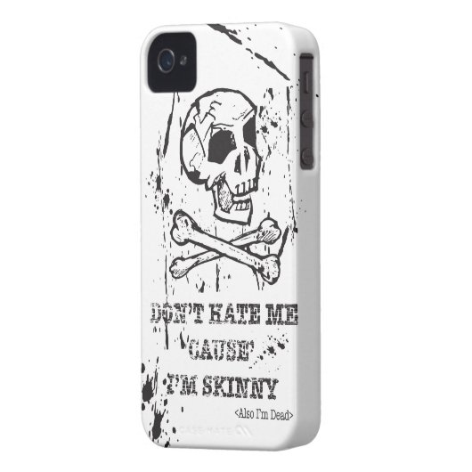 DON'T HATE ME CAUSE I'M SKINNY MAN Case-Mate iPhone CASE (Back Left)