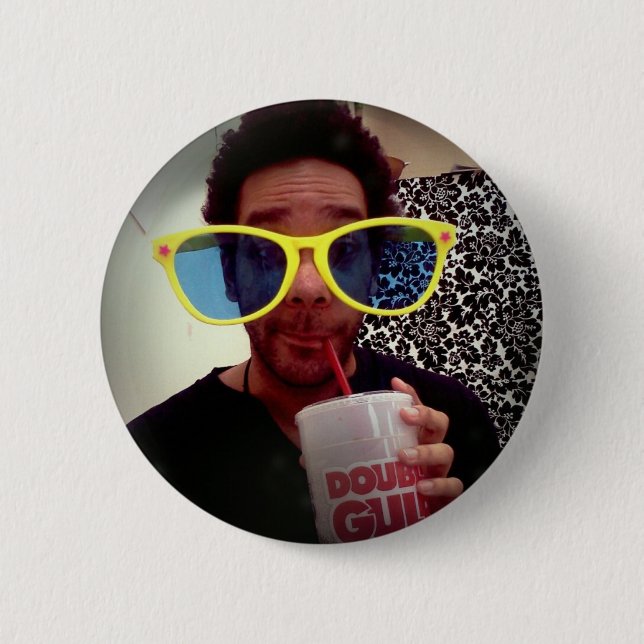 Don't Hate Me Cuz I'm Beautiful Pinback Button (Front)