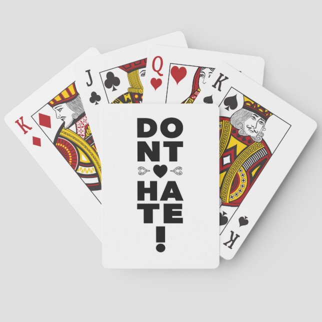  Don't Hate on BLACK Poker Cards (Back)