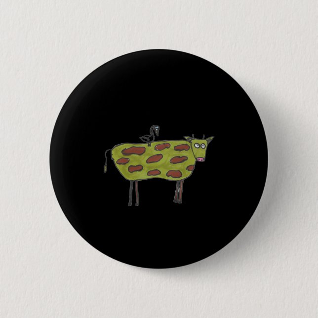 Dont Have A Cow Man  Button (Front)