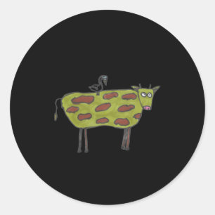 Dont Have A Cow Man  Classic Round Sticker