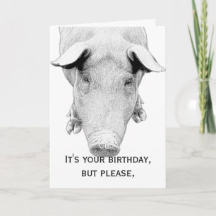 Don't Hog the Cake - Happy Birthday Card