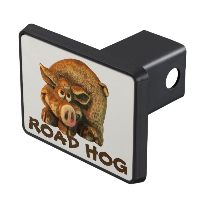 Don't Hog the Road Cute Pig Meme Hitch Cover (Top Right)