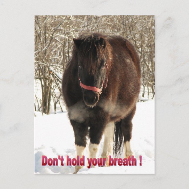 Don't hold your breath postcard (Front)